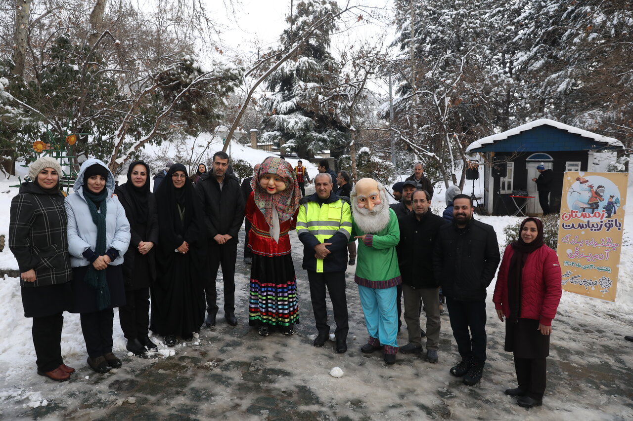 جشن آدم برفی‌ ها در بوستان جمشیدیه