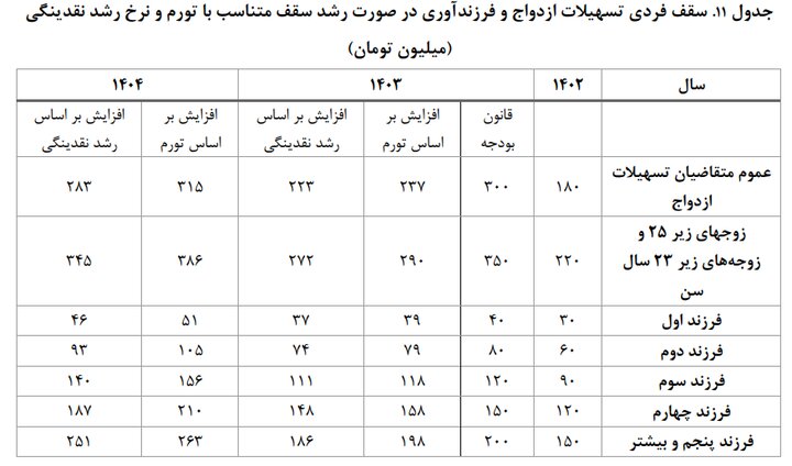 پینگ پونگ مسئولین با توپ تسهیلات ازدواج و فرزندآوری