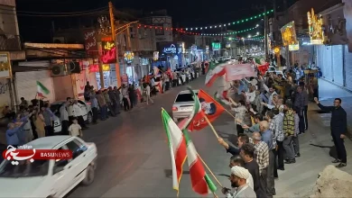 مردم گتوند هر شب با تجمعات شبانه شعار «مرگ بر آمریکا» و «مرگ بر اسرائیل»