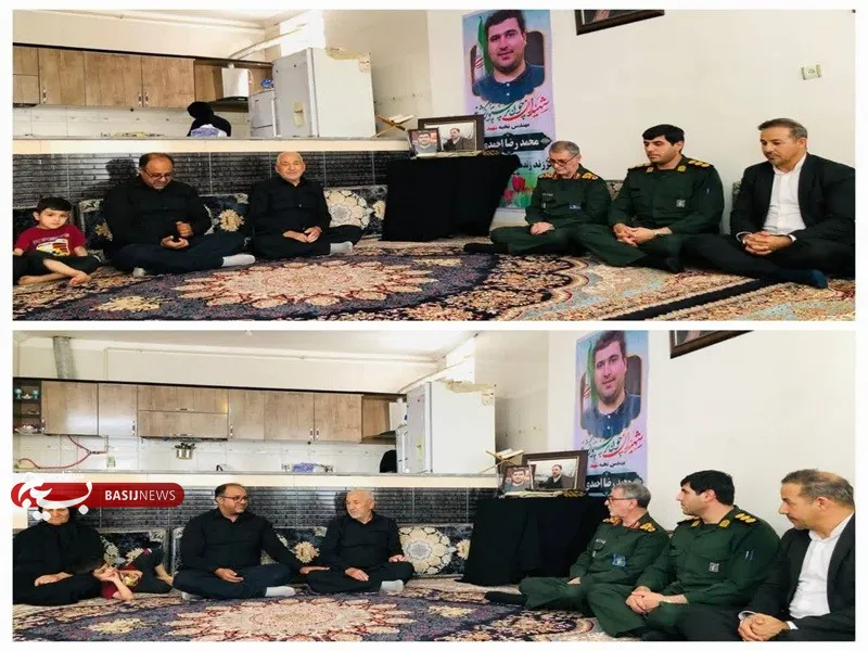 سردار حسینی با خانواده شهید نخبه احمدی دیدار کرد سردار حسینی با خانواده شهید نخبه احمدی دیدار کرد