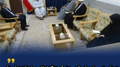 دیدار دبیر شورای توسعه فرهنگ ایثار و شهادت قرارگاه فرهنگی استان با نماینده ولی‌فقیه در