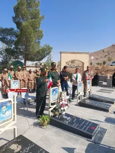 حضور مسئولان سپاه استان و دهاقان در مراسم یاد شهید امیرعباس نادری - تصویر 2